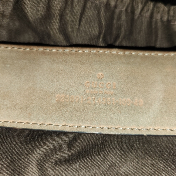 Gucci Hi-top leather sneakers with matching belt set. Size 100/40 - Picture 13 of 16